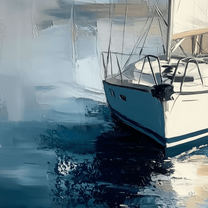 Balanse i blått nærbilde