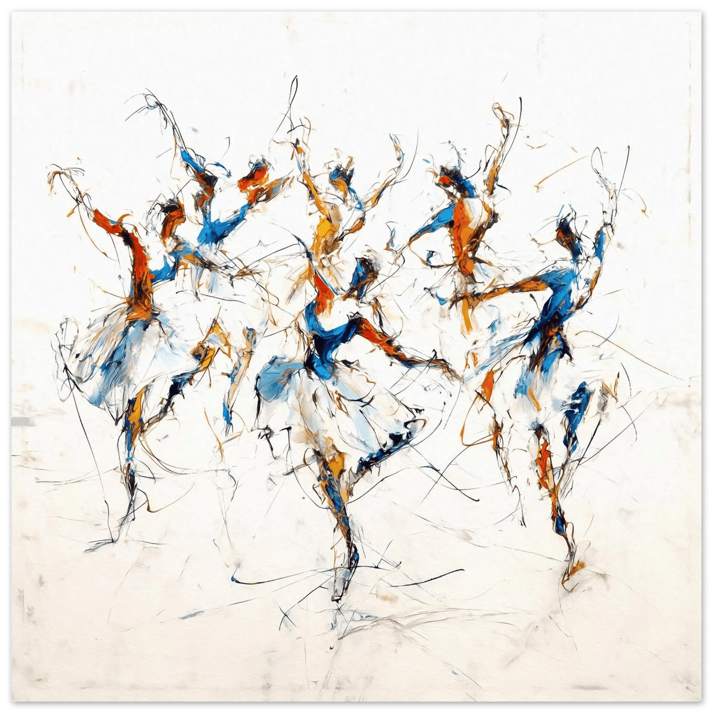 Isdans – KI digital oljemaling trykket på papir, lerret, aluminium, akryl og tre | KBentz.no