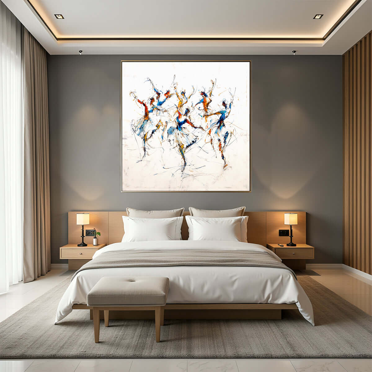 Isdans – KI digital oljemaling trykket på papir, lerret, aluminium, akryl og tre | KBentz.no