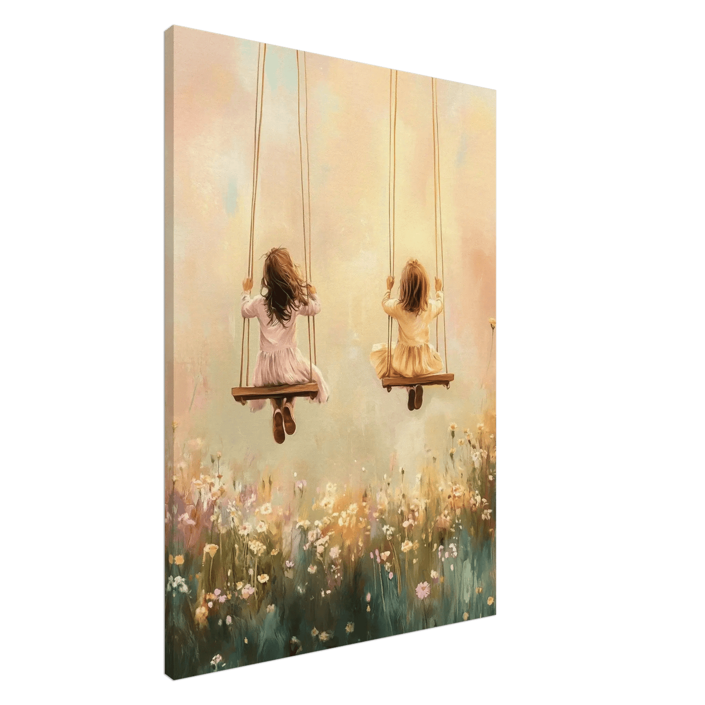 Latter i luften – KI digital oljemaling trykket på papir, lerret, aluminium, akryl og tre | KBentz.no