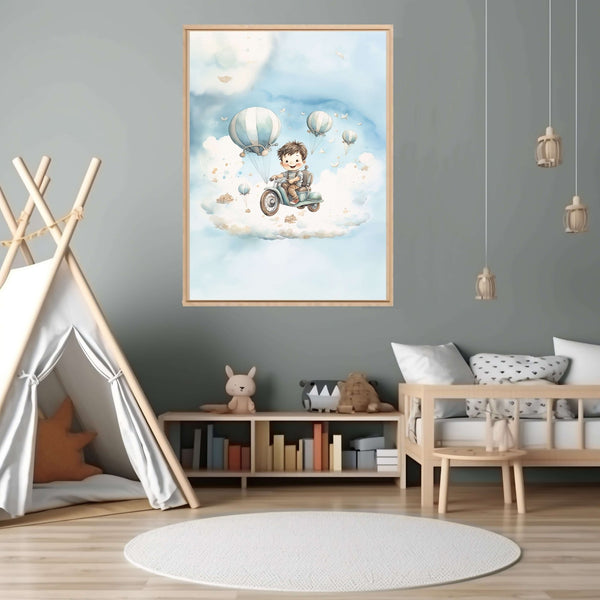 Luftig tur - moderne digitalt maleri med oljemalingstekstur. Trykkes på papir, lerret og akryl. KBentz.no