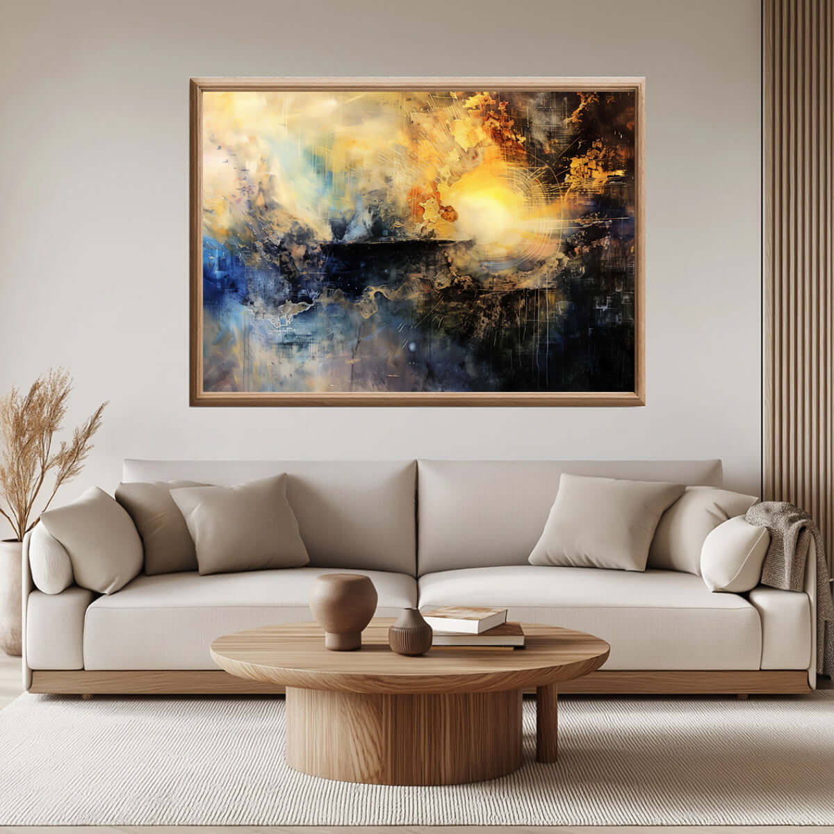 Lysets opprinnelse – KI digital oljemaling trykket på papir, lerret, aluminium, akryl og tre | KBentz.no