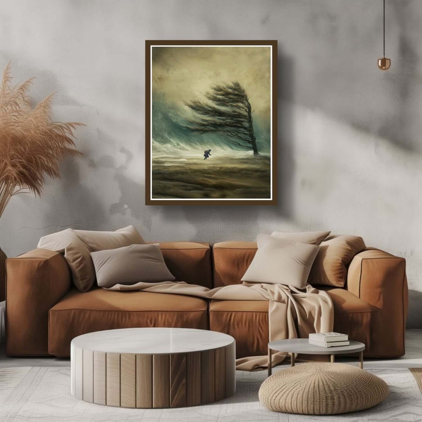 Motvind – KI digital oljemaling trykket på papir, lerret, aluminium, akryl og tre | KBentz.no