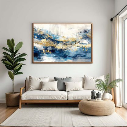 Musikkens bølger – KI digital oljemaling trykket på papir, lerret, aluminium, akryl og tre | KBentz.no