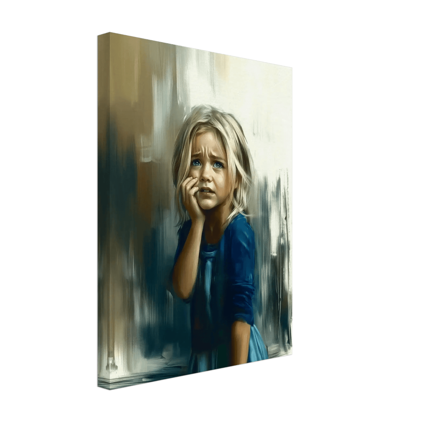 Når hjertet brister - Print – KI digital oljemaling trykket på papir, lerret, aluminium, akryl og tre | KBentz.no