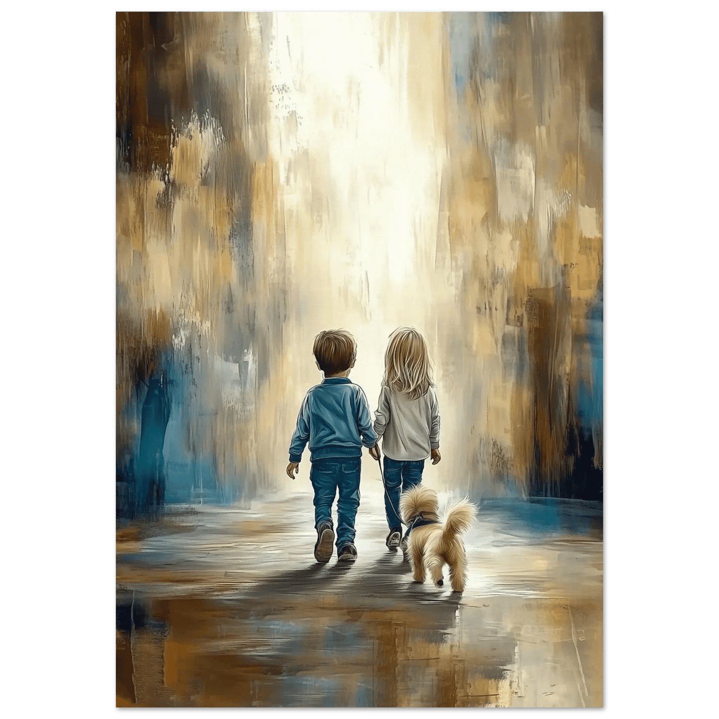 Sammen – KI digital oljemaling trykket på papir, lerret, aluminium, akryl og tre | KBentz.no