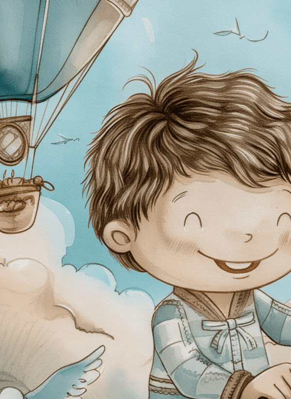 Scooter i Skyene – KI digital oljemaling trykket på papir, lerret, aluminium, akryl og tre | KBentz.no