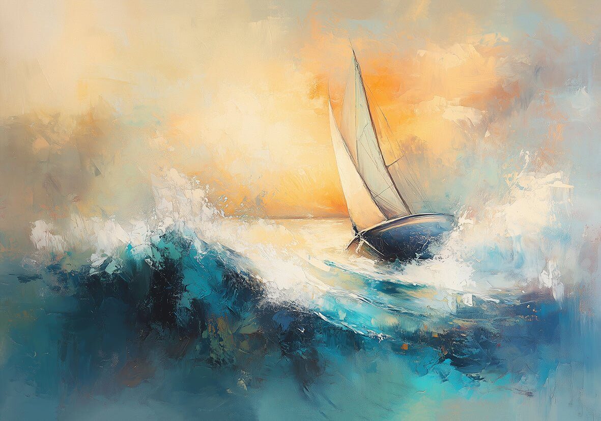 Seilene i Solnedgang