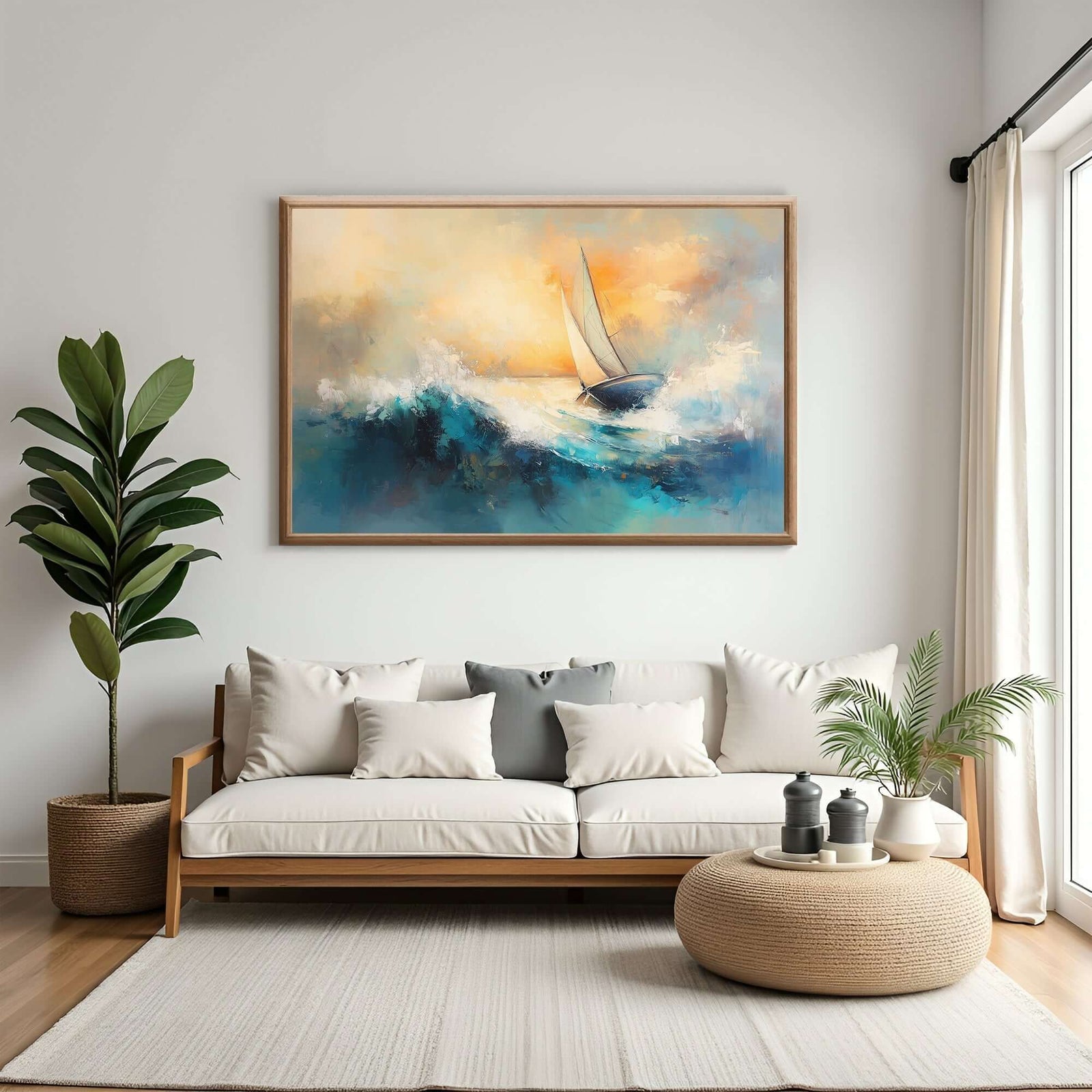 Seilene i Solnedgang