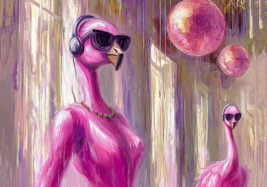 Silent Disco – KI digital oljemaling trykket på papir, lerret, aluminium, akryl og tre | KBentz.no