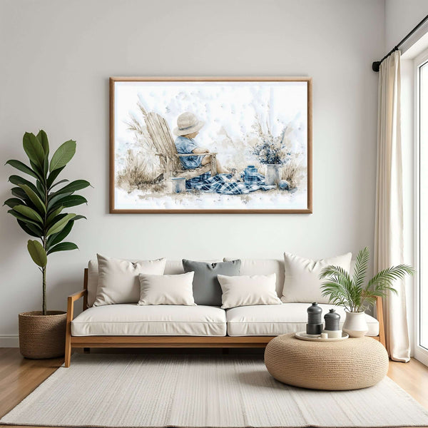 Sommerdrøm - moderne digitalt maleri med oljemalingstekstur. Trykkes på papir, lerret og akryl. KBentz.no