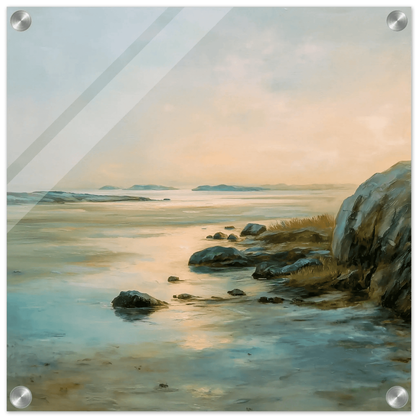 Sommerkveld – KI digital oljemaling trykket på papir, lerret, aluminium, akryl og tre | KBentz.no