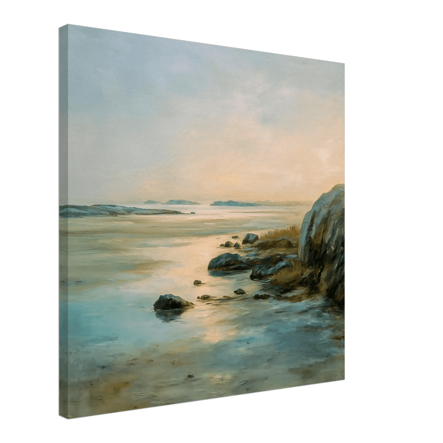 Sommerkveld – KI digital oljemaling trykket på papir, lerret, aluminium, akryl og tre | KBentz.no