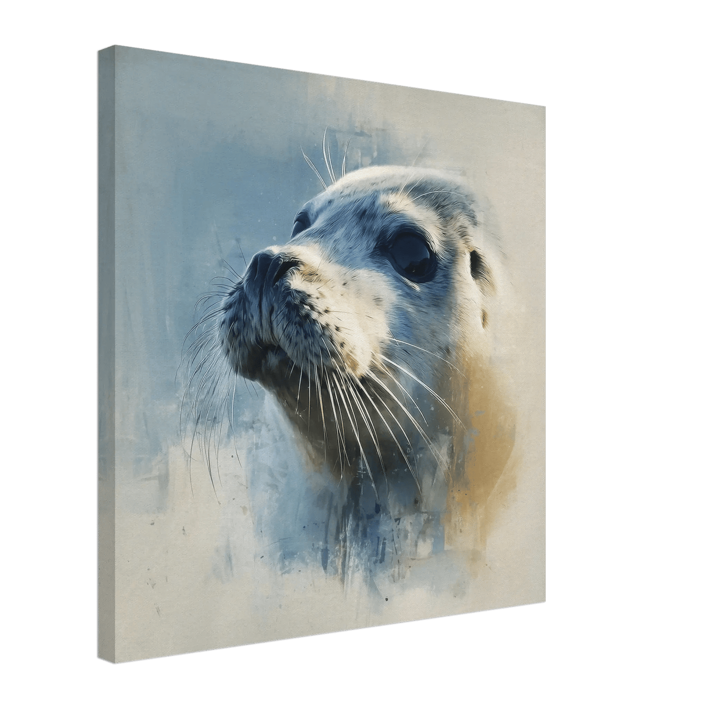 Søt havvenn – KI digital oljemaling trykket på papir, lerret, aluminium, akryl og tre | KBentz.no