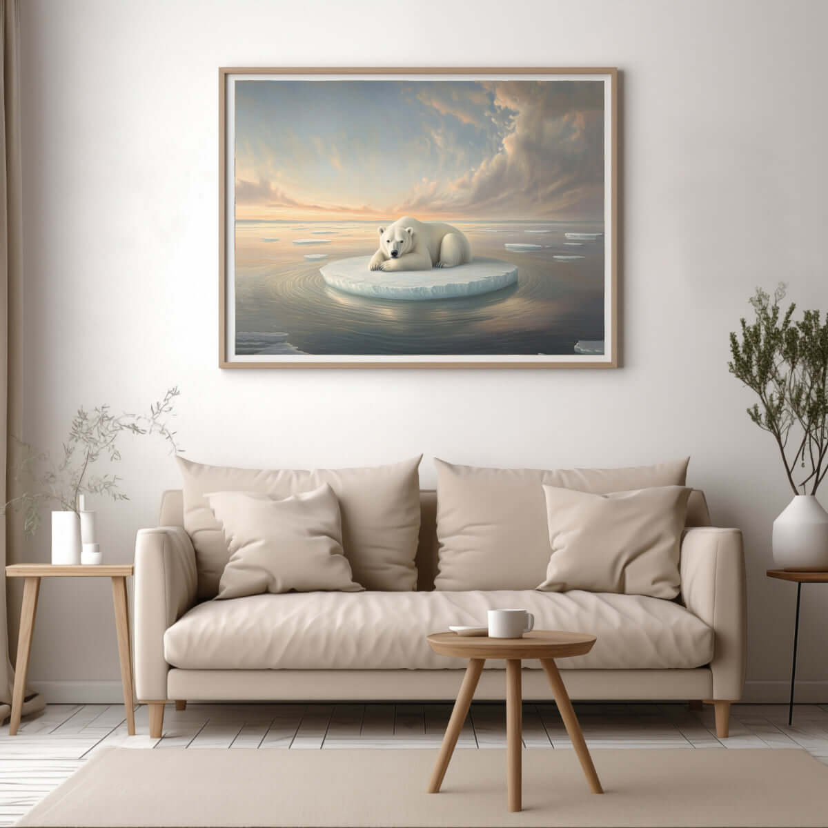 Stillheten etter isen – KI digital oljemaling trykket på papir, lerret, aluminium, akryl og tre | KBentz.no