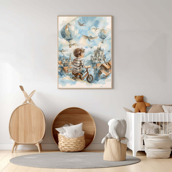 Sykling i luftslott - Barnerom - KBentz.no