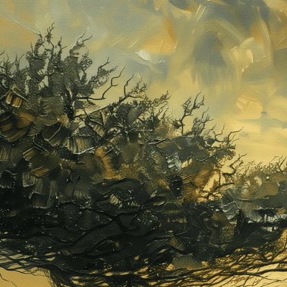 Treets Indre Kraft – KI digital oljemaling trykket på papir, lerret, aluminium, akryl og tre | KBentz.no