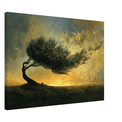 Treets Indre Kraft – KI digital oljemaling trykket på papir, lerret, aluminium, akryl og tre | KBentz.no