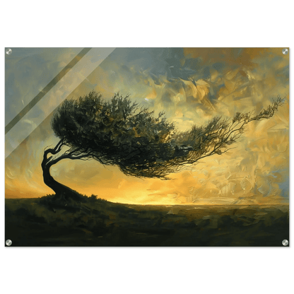 Treets Indre Kraft – KI digital oljemaling trykket på papir, lerret, aluminium, akryl og tre | KBentz.no