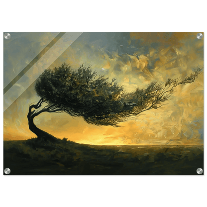 Treets Indre Kraft – KI digital oljemaling trykket på papir, lerret, aluminium, akryl og tre | KBentz.no