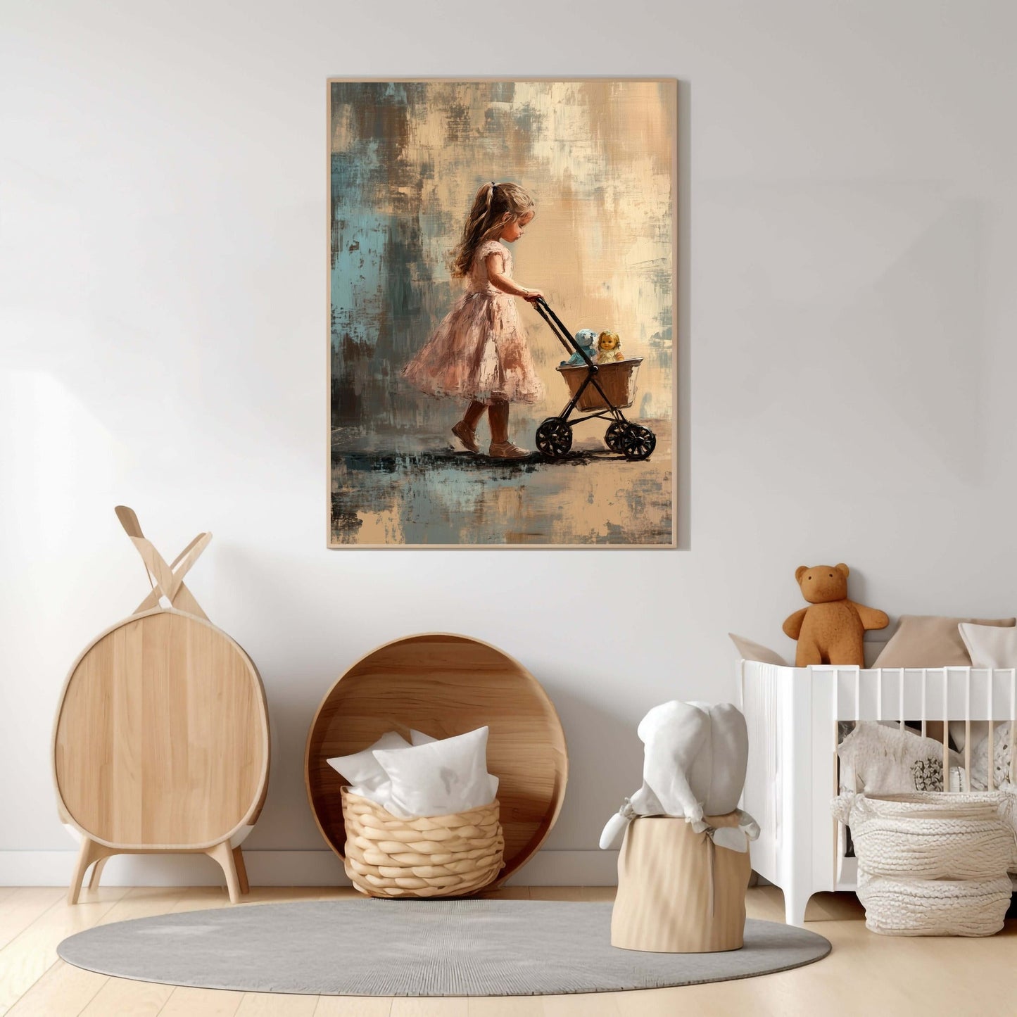 Trilletur – KI digital oljemaling trykket på papir, lerret, aluminium, akryl og tre | KBentz.no