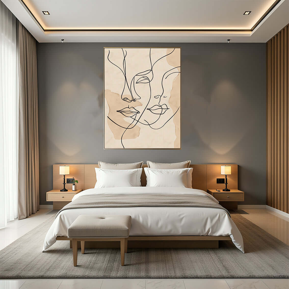 Twins – KI digital oljemaling trykket på papir, lerret, aluminium, akryl og tre | KBentz.no