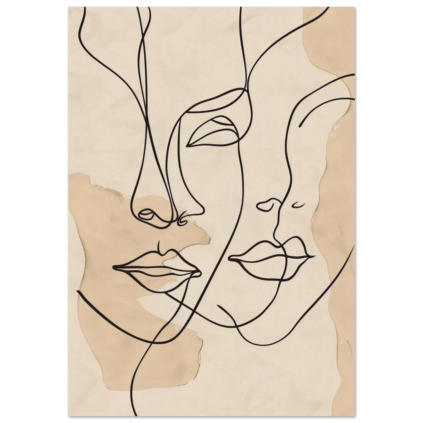 Twins – KI digital oljemaling trykket på papir, lerret, aluminium, akryl og tre | KBentz.no