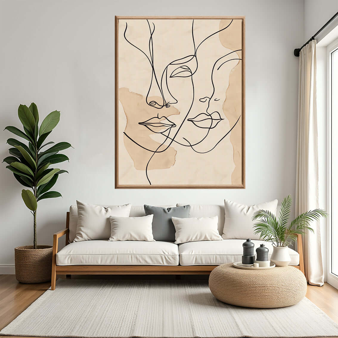 Twins – KI digital oljemaling trykket på papir, lerret, aluminium, akryl og tre | KBentz.no