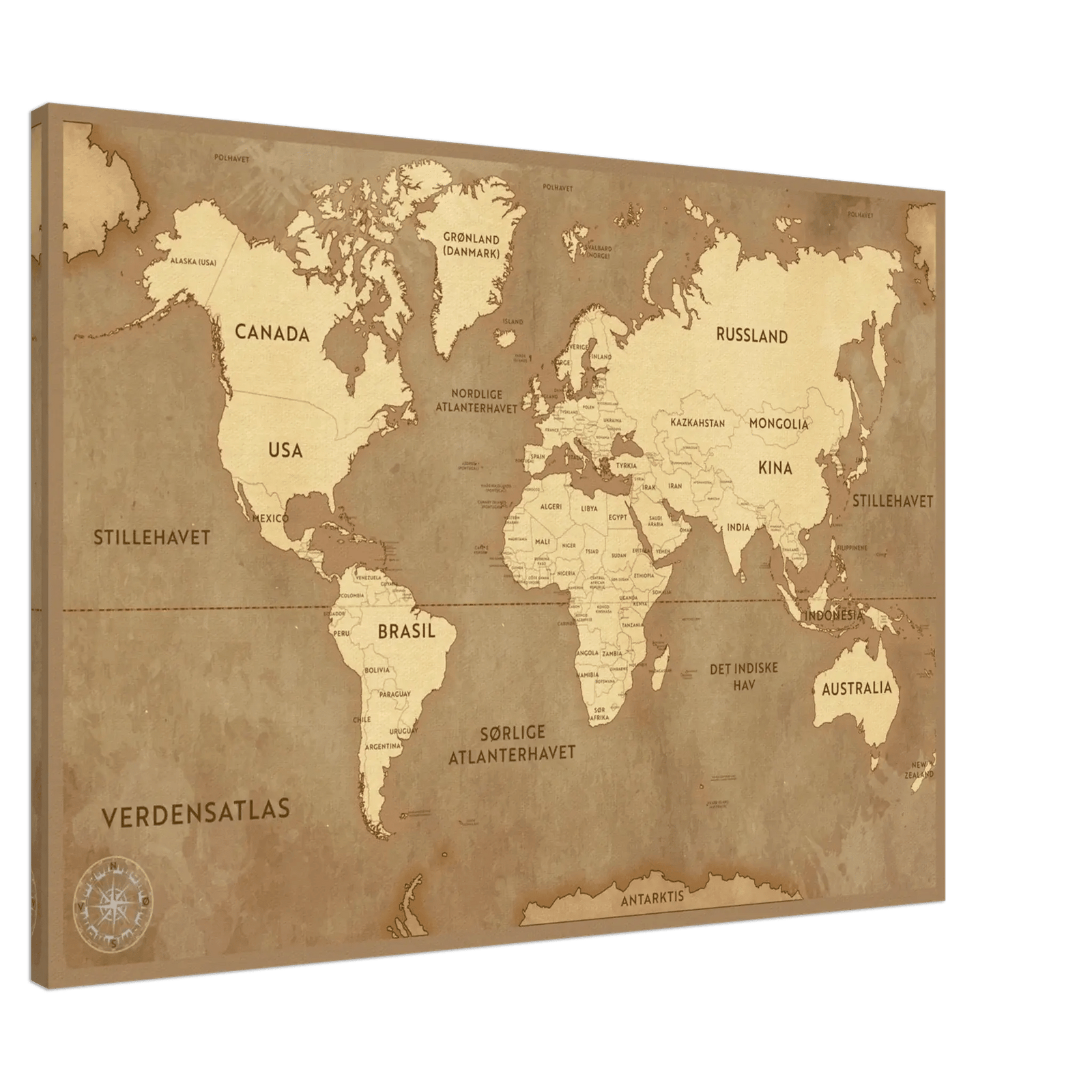 Verdenskart Vintage