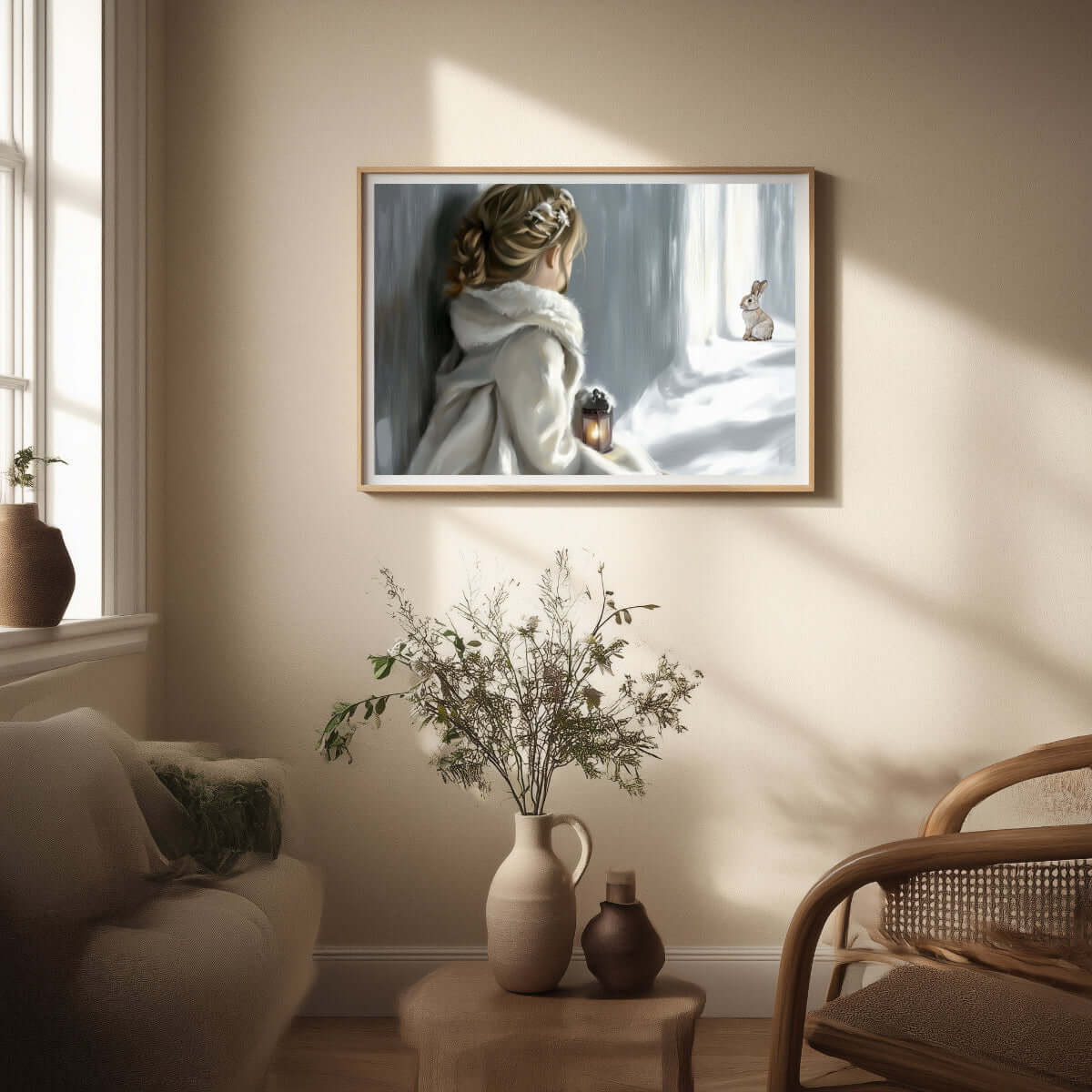 Vintermøte – KI digital oljemaling trykket på papir, lerret, aluminium, akryl og tre | KBentz.no