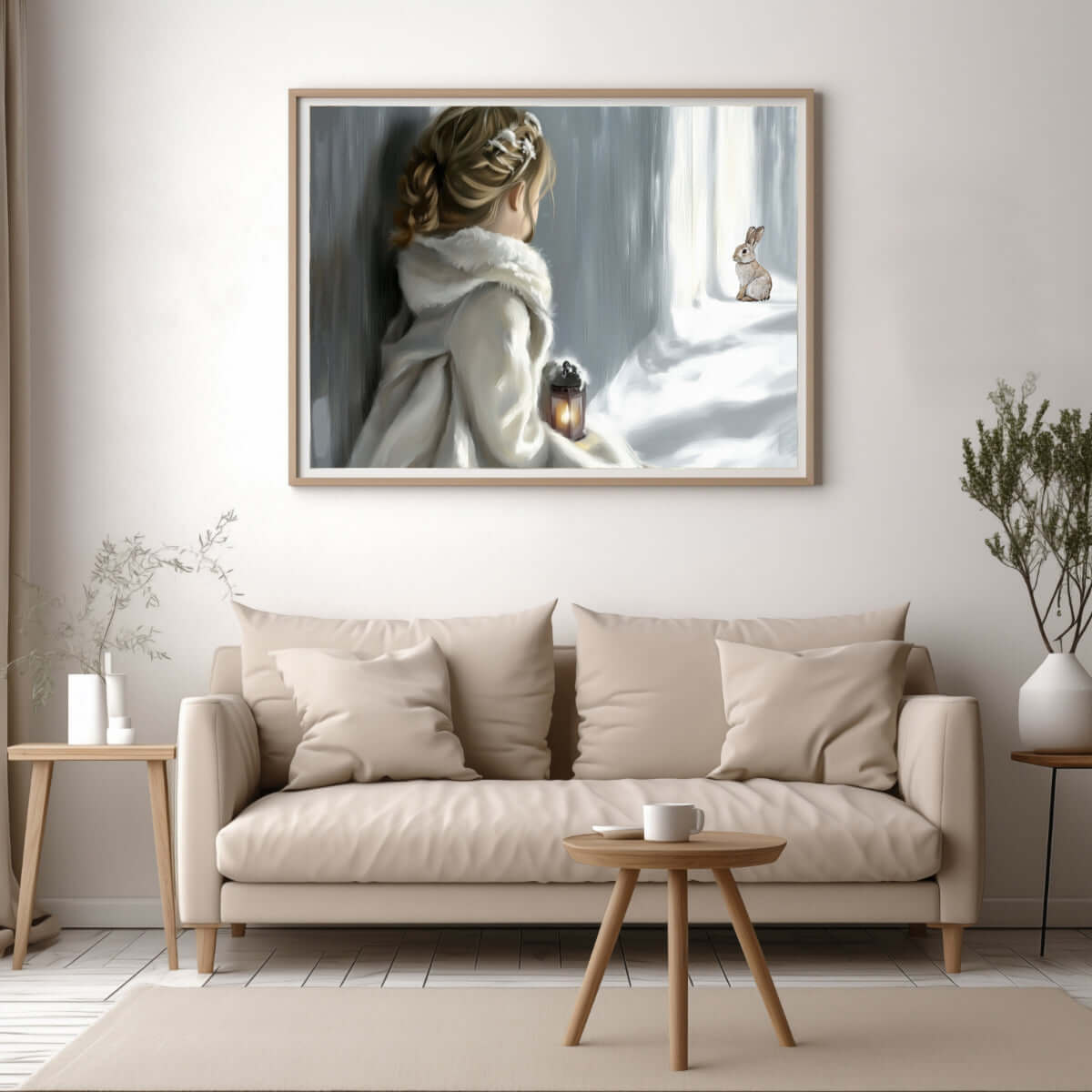 Vintermøte – KI digital oljemaling trykket på papir, lerret, aluminium, akryl og tre | KBentz.no